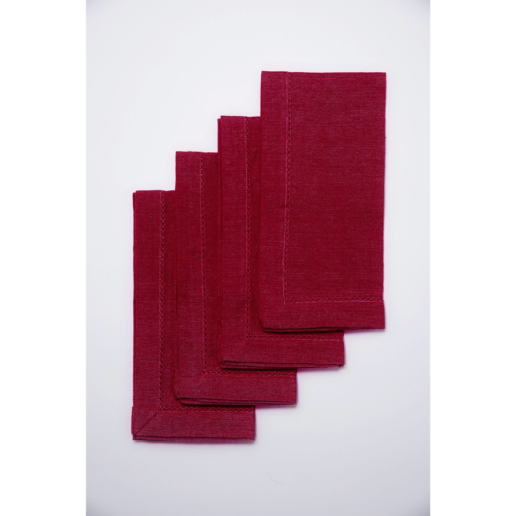 AMETHYST 4 PK NAPKINS, CRANBERRY, hi-res image number 0
