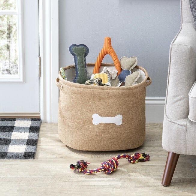 Capri Tan Toy Pet Dog Cat Basket, , on-hover image number 1