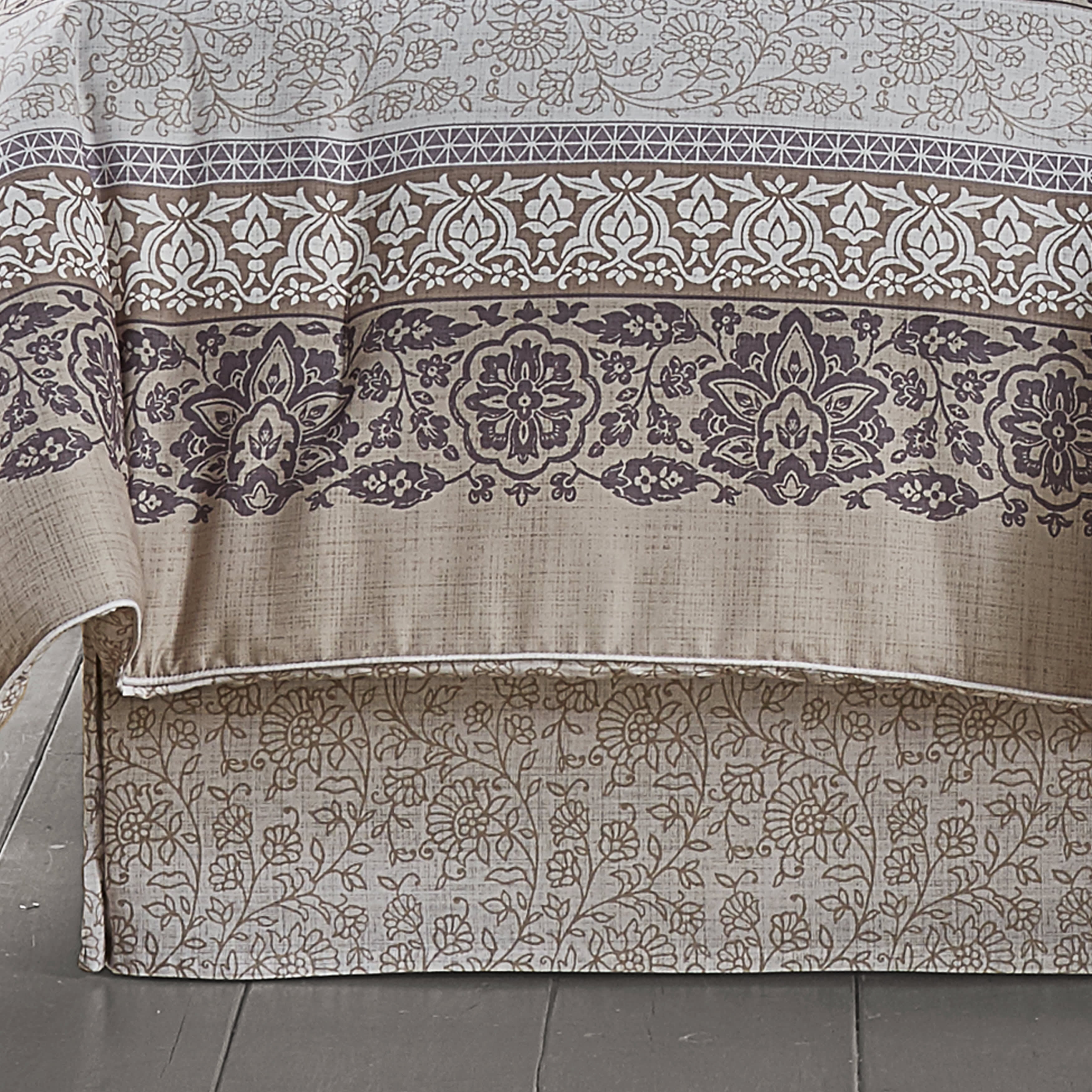 Chelsea Grey 4 Piece Comforter Set, GRAY, alternate image number 1