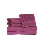 Deluxe 6Pc Towel Set 6 Pc Towel Set, MAGENTA, hi-res image number null