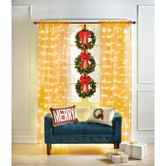 Pre-Lit Rod-Pocket Curtain Panel