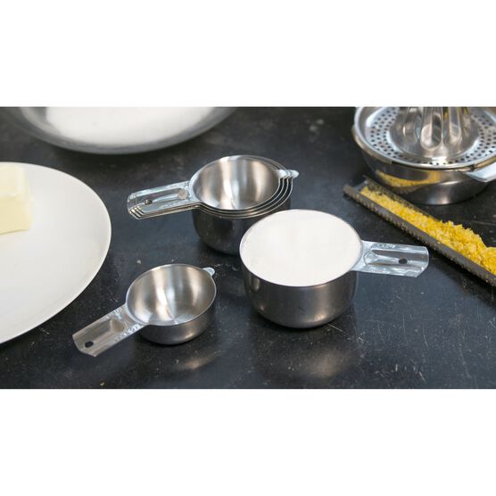 Nesting Stainless Steel Measuring Cups, Set 6, , alternate image number null