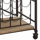 Natural Brown Industrial Metal Wine Storage, 31 x 48, , alternate image number null