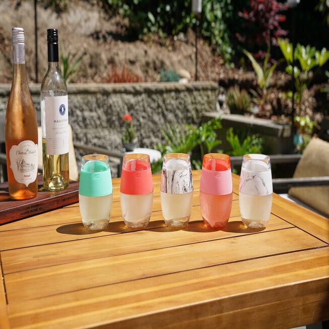 Wine Freeze Cooling Cup In Coral (1 Pack) By, , alternate image number null
