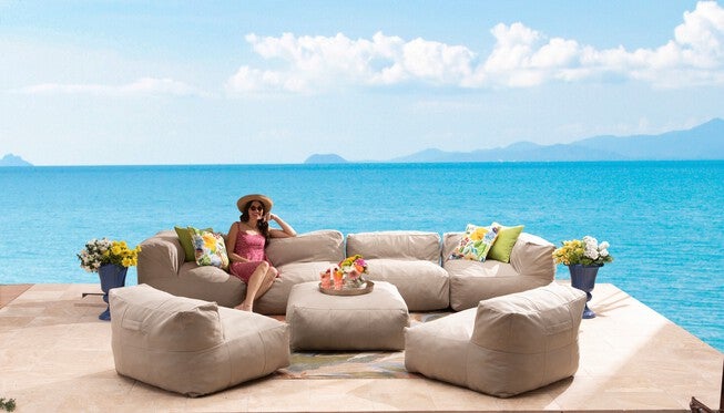 Indoor/Outdoor Santorini Modular Single Deep Seat Chair, , alternate image number 9