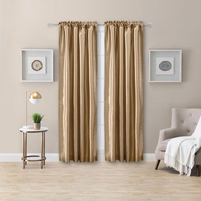 Luna Faux Silk Solid Color Faux Silk, TAUPE, hi-res image number 0