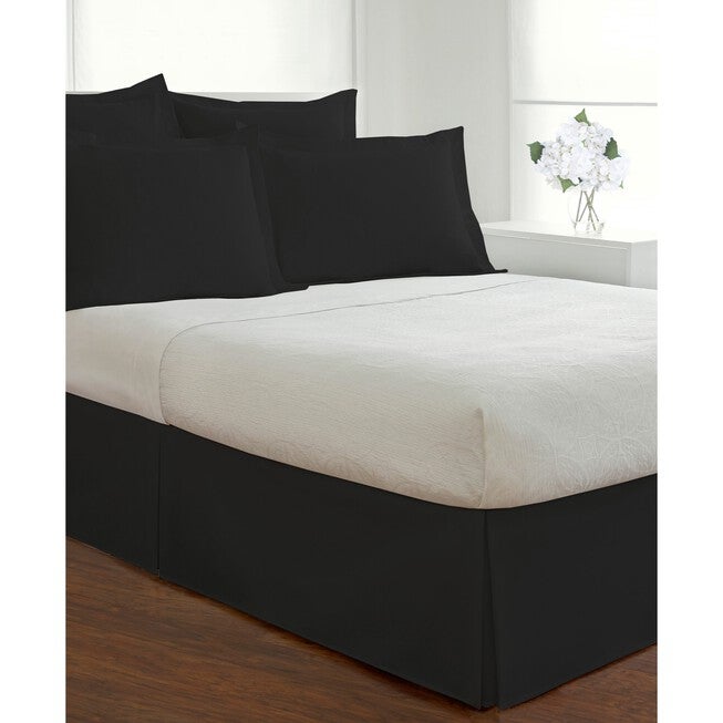 Fresh Ideas Poplin Tailored 2-Pack Black Pillow Sham, , alternate image number 2