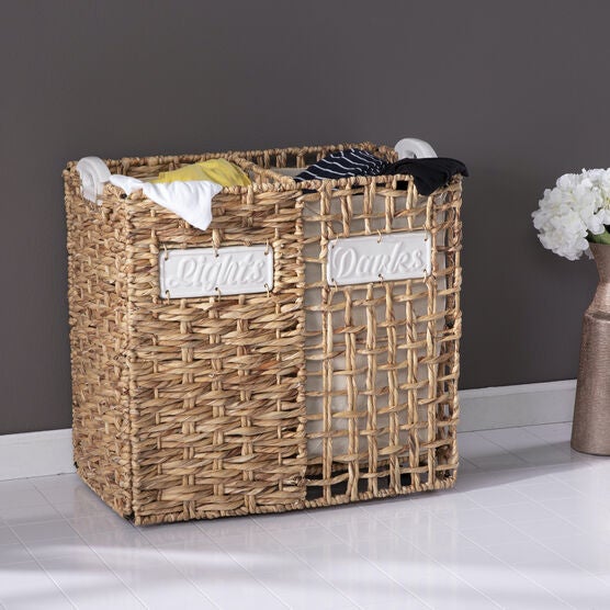 Lohja Laundry Hamper Set, NATURAL, hi-res image number null