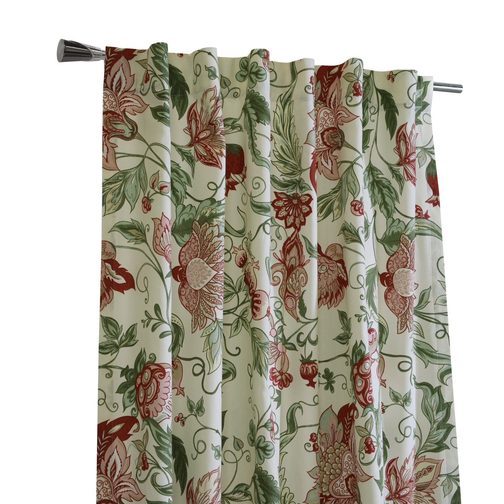 Jacobean Garden Light Filtering Dual Header Curtain Panel, , alternate image number 8