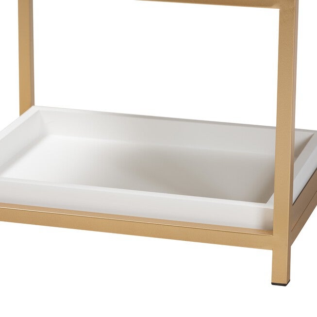 Melosa Modern Glam And Luxe 1-Drawer End Table, , alternate image number 2