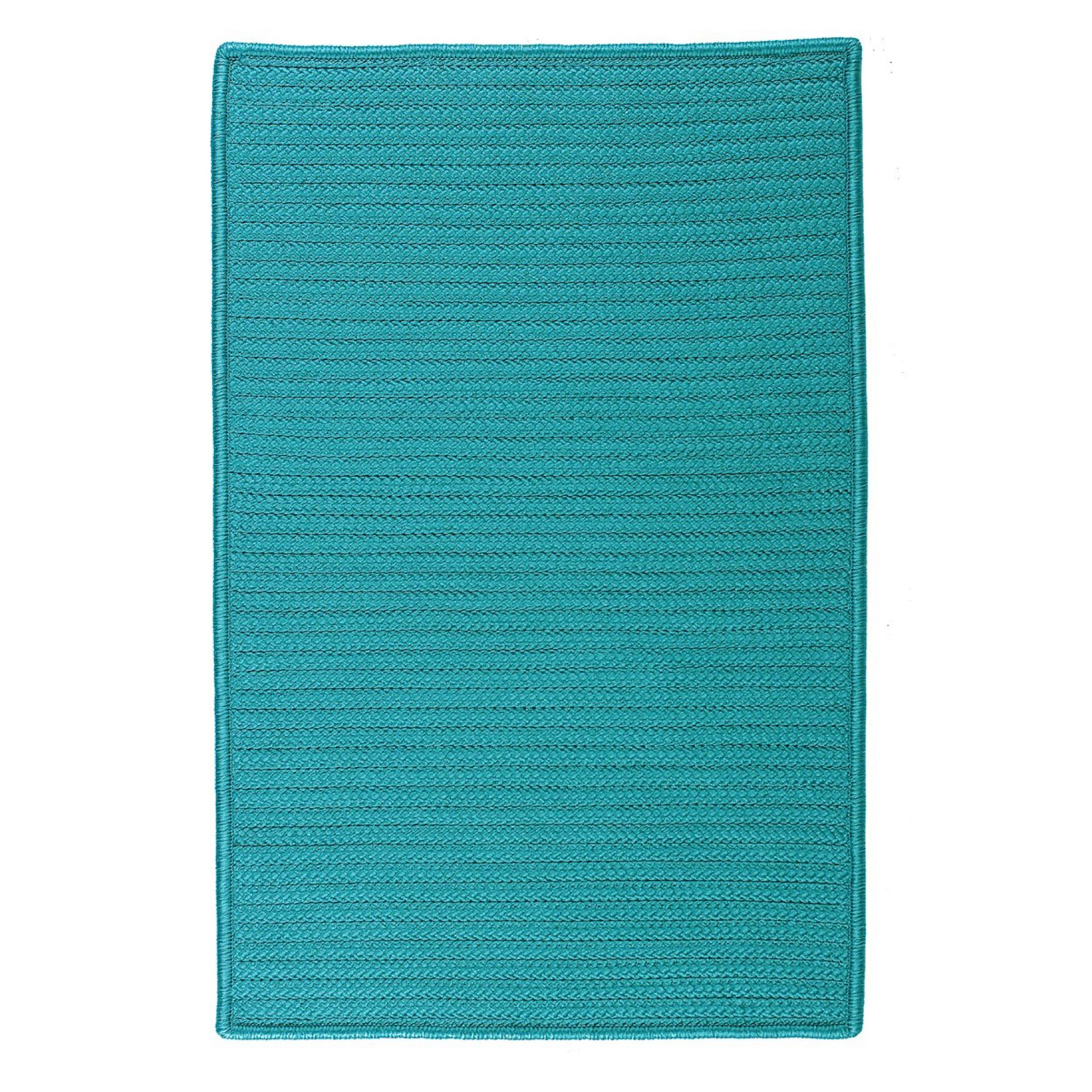 Simple Home Solid Rug , TURQUOISE, hi-res image number 0