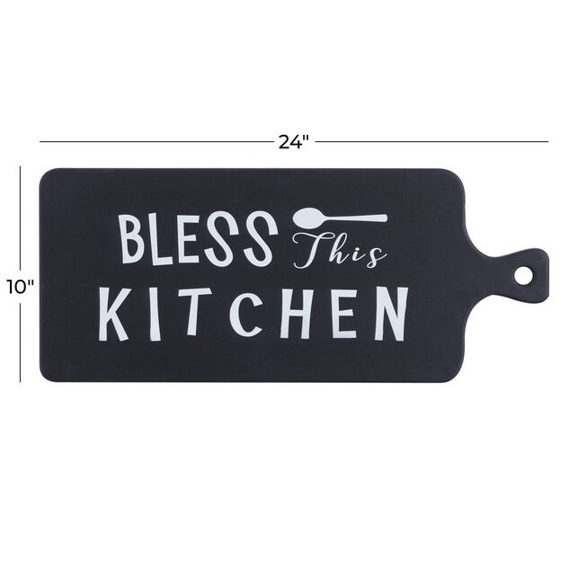 Black Mdf Modern Farmhouse Wall Décor, , alternate image number 4