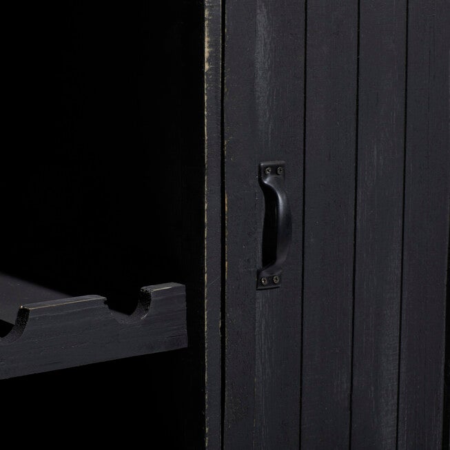 Black Farmhouse Wood Wine Storage, 36 x 32, , alternate image number null
