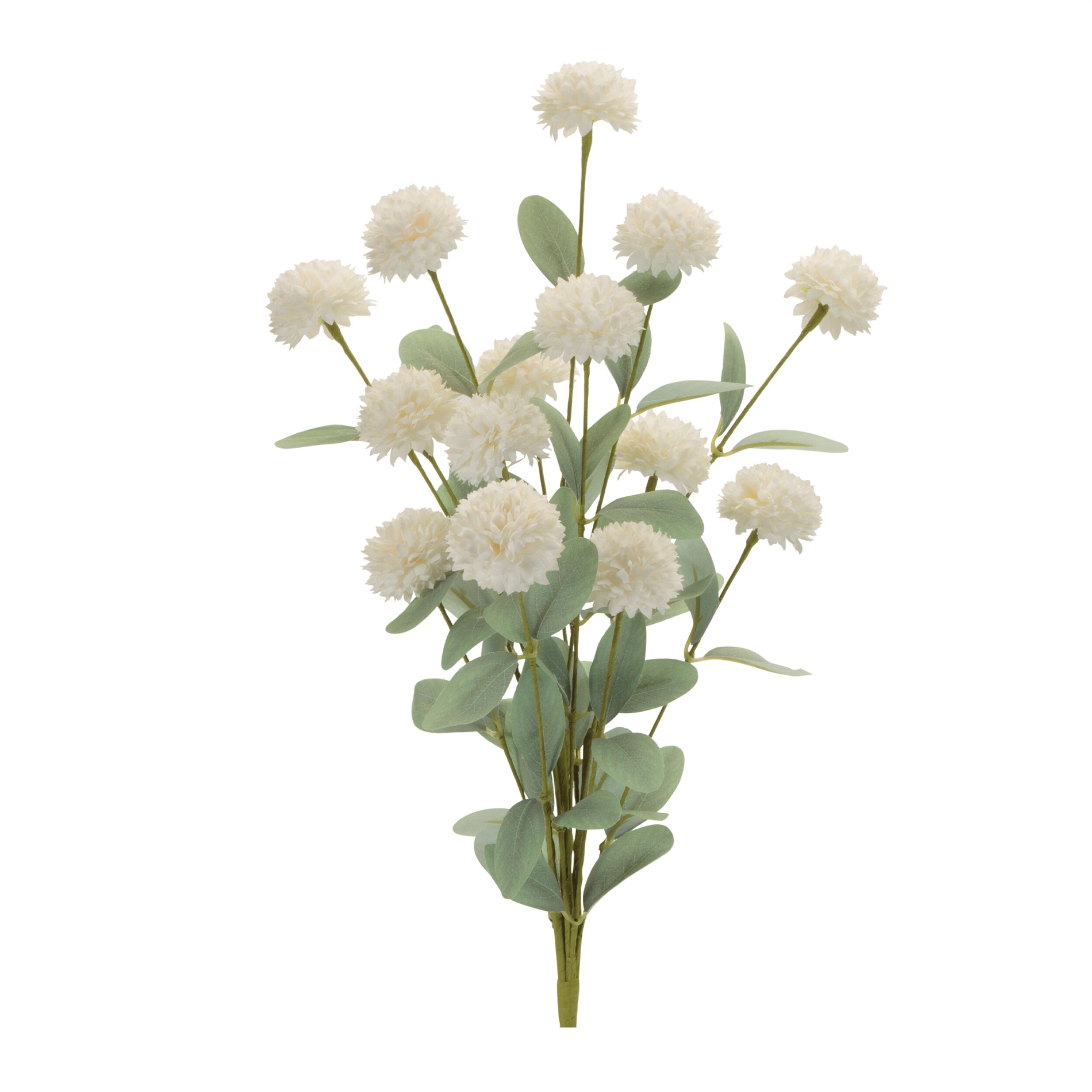 Mini Mum Floral Bush Set of 4, WHITE GREEN, hi-res image number 0