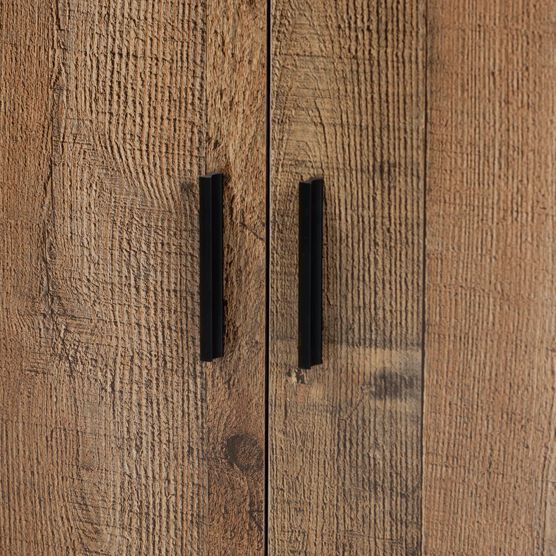 Cyrille Farmhouse Rustic Wood 2-Door Shoe Cabinet Furniture, , alternate image number null