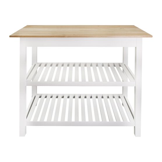 Kitchen Island with Solid Wood Top, , alternate image number null