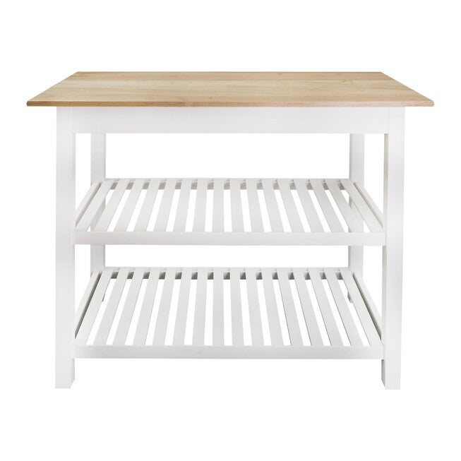 Kitchen Island with Solid Wood Top, , alternate image number 2