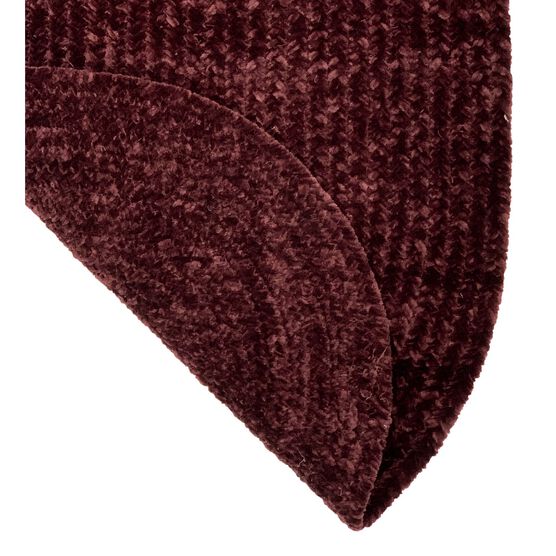 Chenille Solid Braid Collection Reversible Indoor Area Rug, 96" Round, , alternate image number null