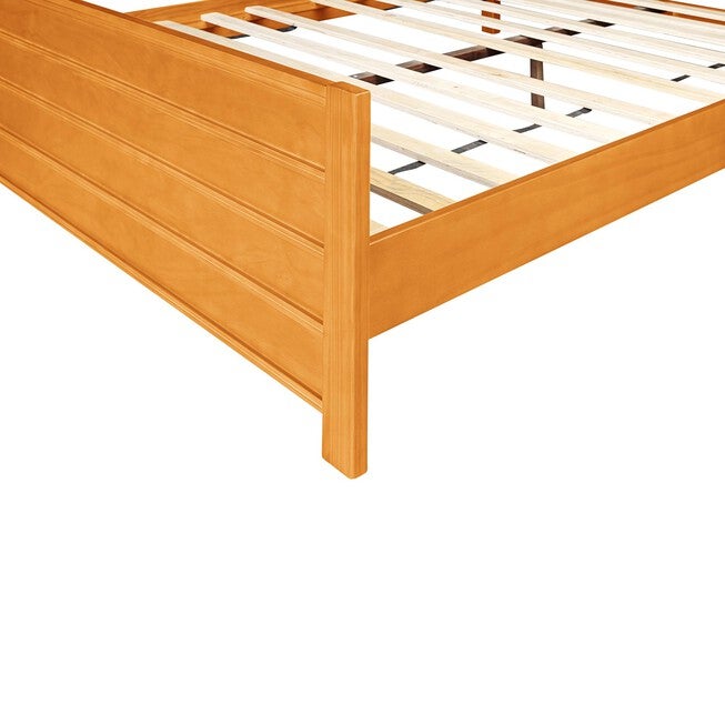 Caroline Wooden Platform Bed in Cherry, King with 2 Nightstands, CHERRY, alternate image number null