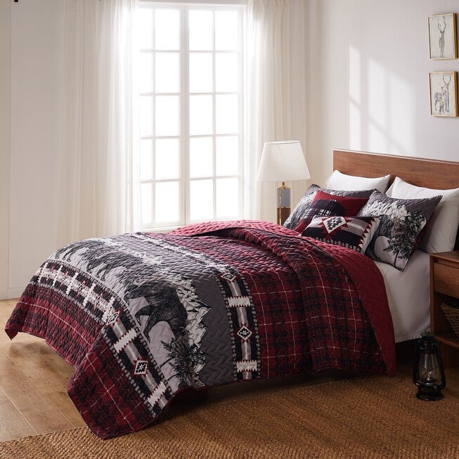 Timberline Quilt And Pillow Sham Set, , alternate image number 4