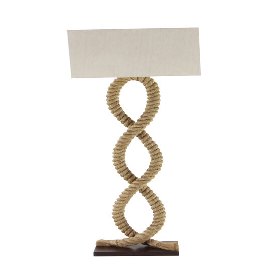 Brown Jute Rope And Iron Rustic Floor Lamp, , on-hover image number null