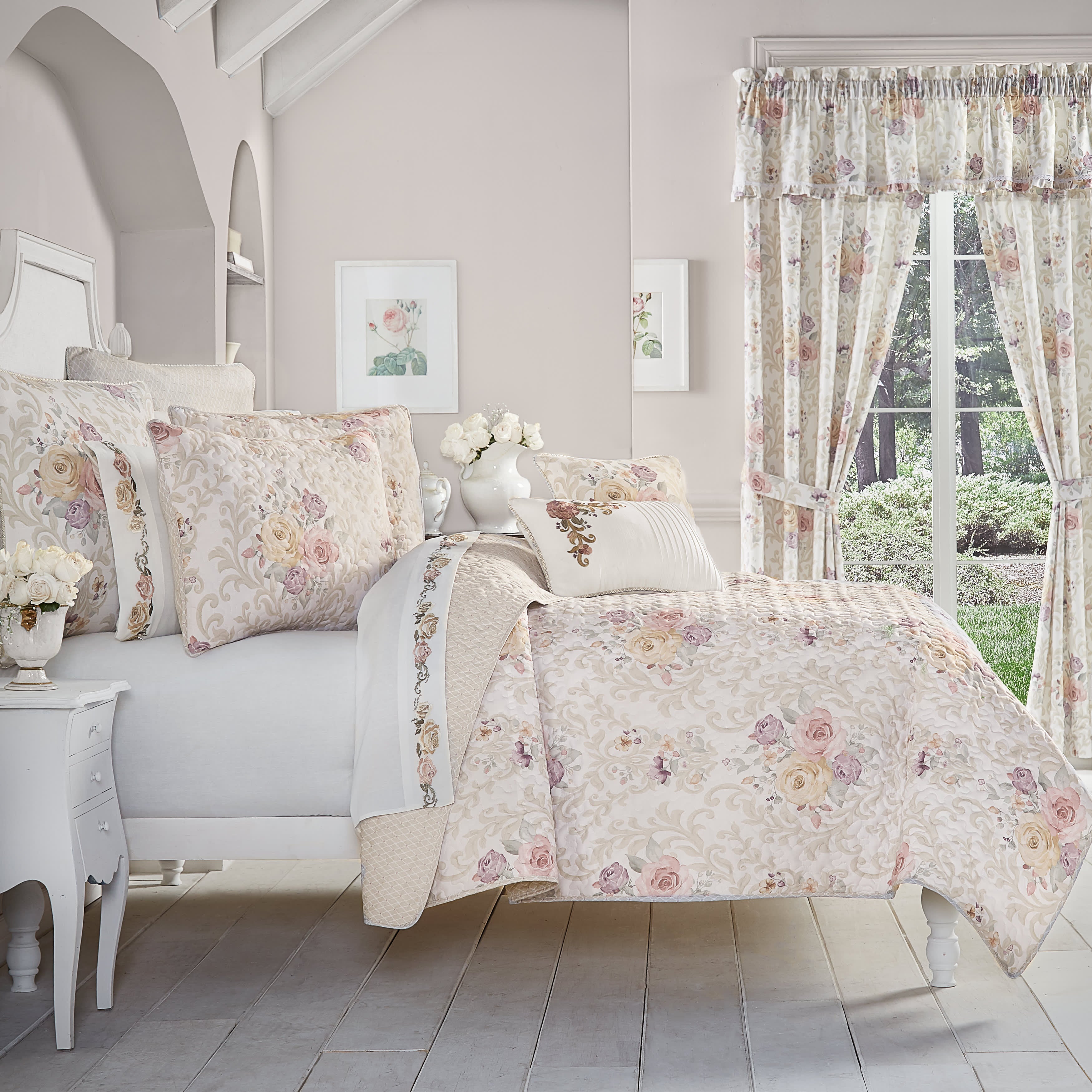 Chardonnay 3 Piece Quilt Set, IVORY, hi-res image number null