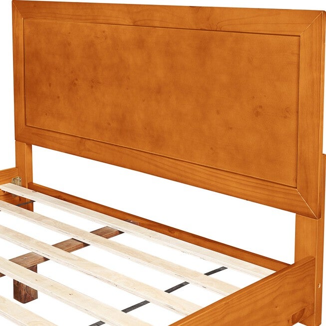 Oxford Platform Bed, Walnut, Twin, CHERRY, alternate image number 5