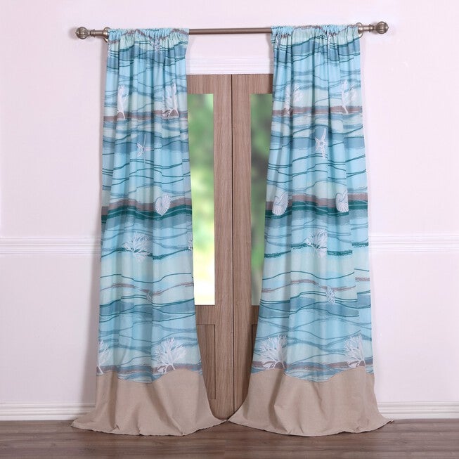 Maui Curtain Panel Pair , MULTI, hi-res image number null