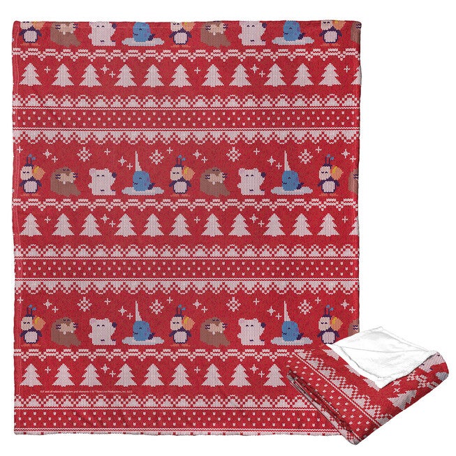 Wb Elf Cozy Arctic Friends Silk Touch Throw Blanket, O, hi-res image number null