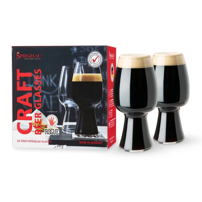 21 Oz Craft Stout Glass (Set Of 2), CLEAR, hi-res image number 0