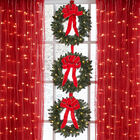Set Of 3 Cordless Pre-Lit Mini Christmas Wreaths, , alternate image number null