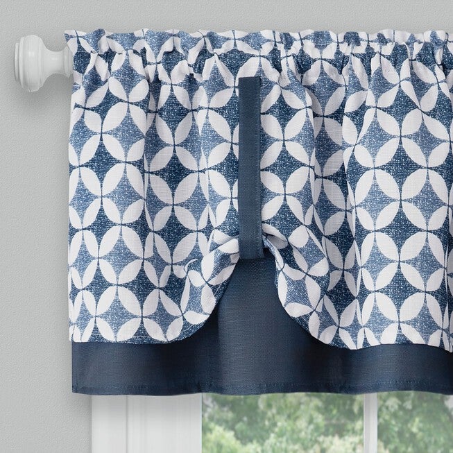Callie Window Curtain Tier Pair and Valance Set - 58x24, , alternate image number null