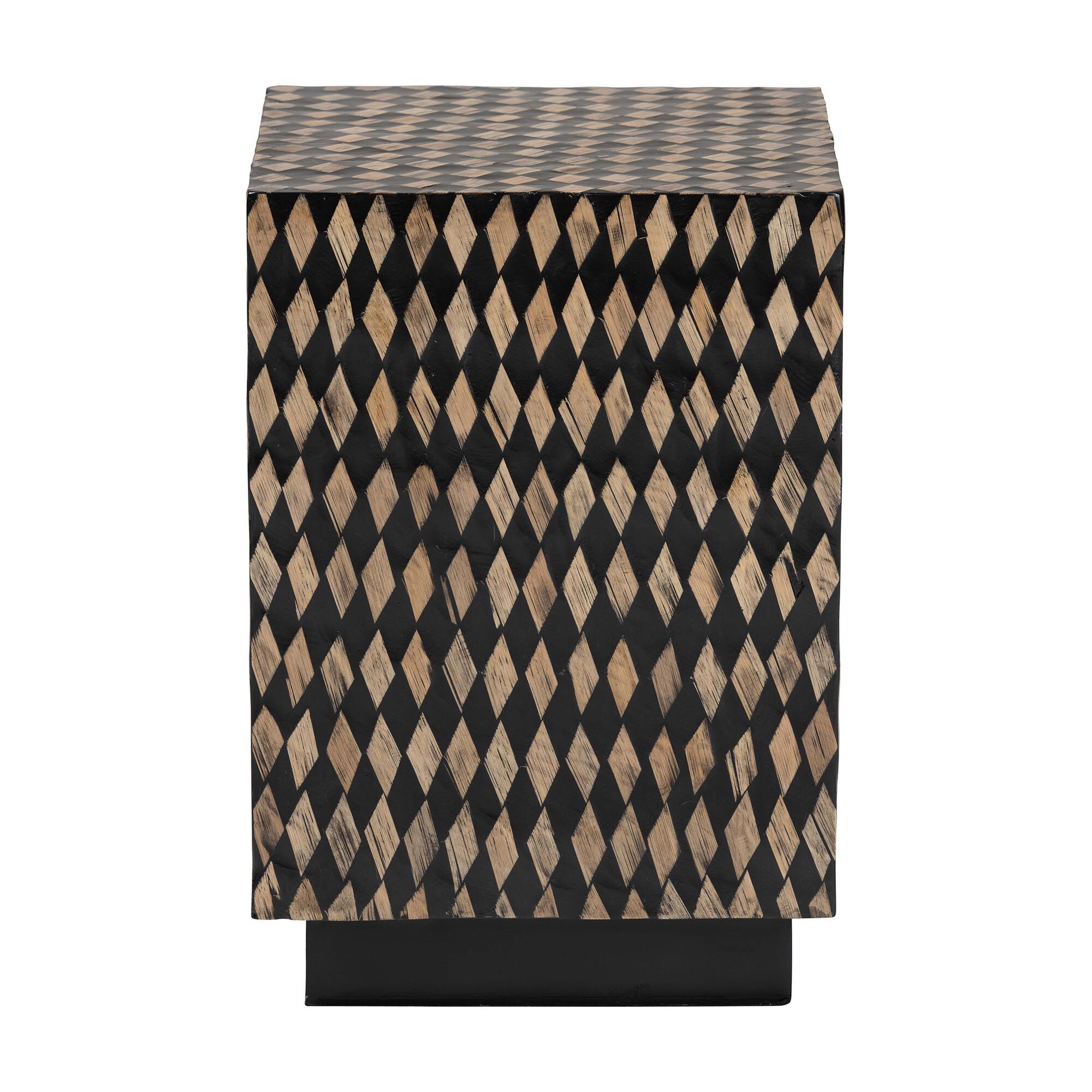 Paulo Decorative End Table, Square, BROWN, alternate image number 2