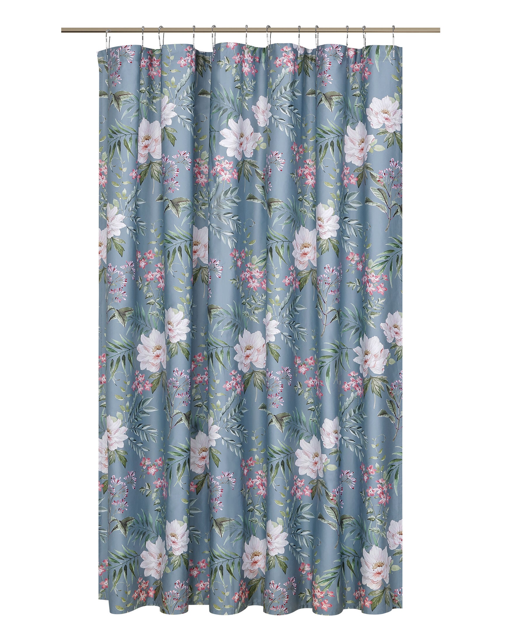 SAVANNAH SHOWER CURTAIN, TURQUOISE, alternate image number 2