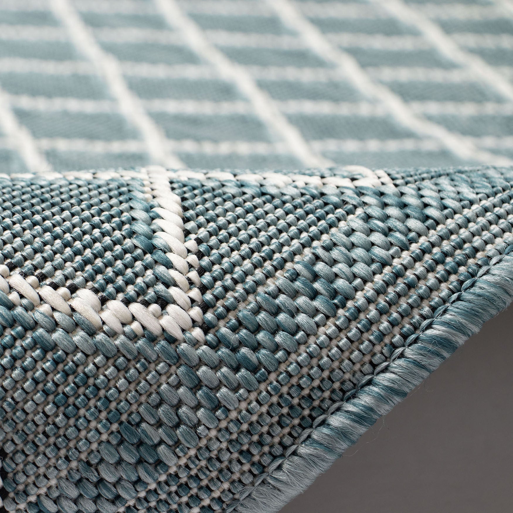 Carmel Diamonds Indoor/Outdoor Area Rug Aqua, , alternate image number 3