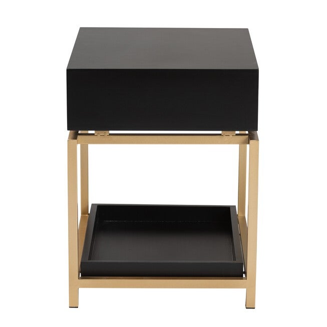 Melosa Modern Glam And Luxe 1-Drawer End Table, , alternate image number 9