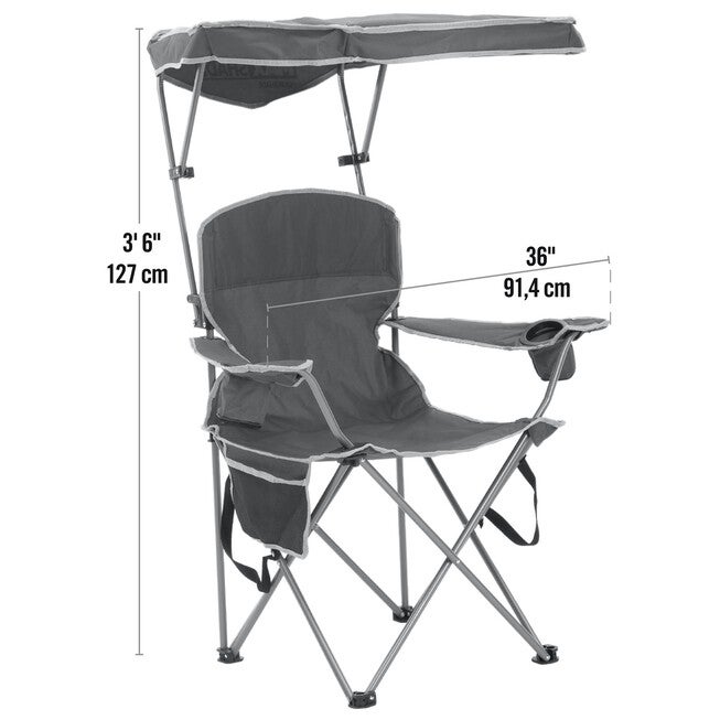 Max Shade Folding Chair - Khaki/Gray, , alternate image number null