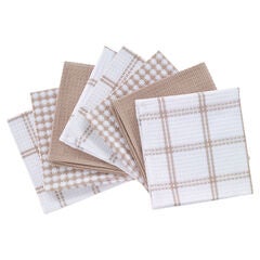 Flat Waffle Dish Cloths, Set Of 8