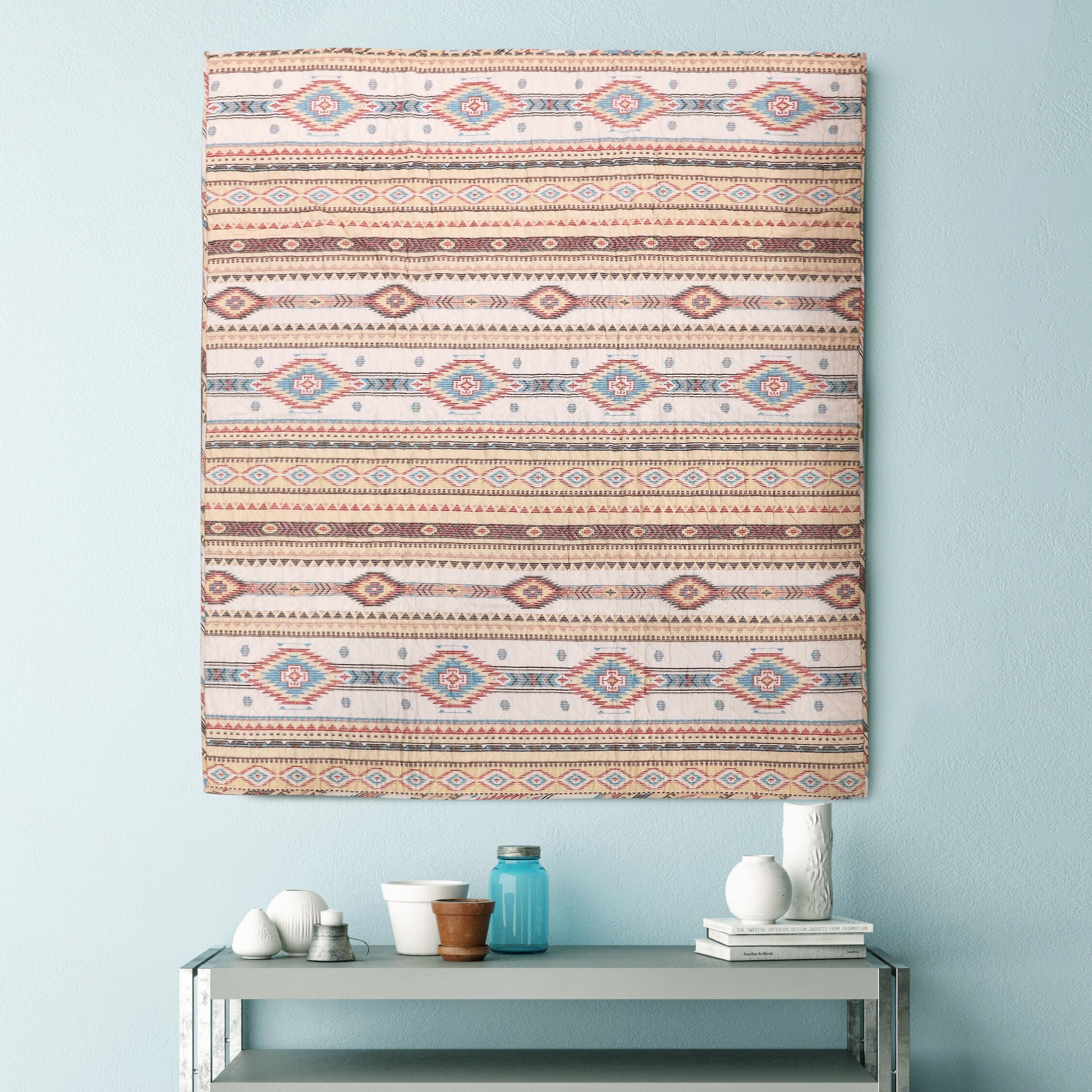 Phoenix Quilted Throw Blanket, TAN, alternate image number 3