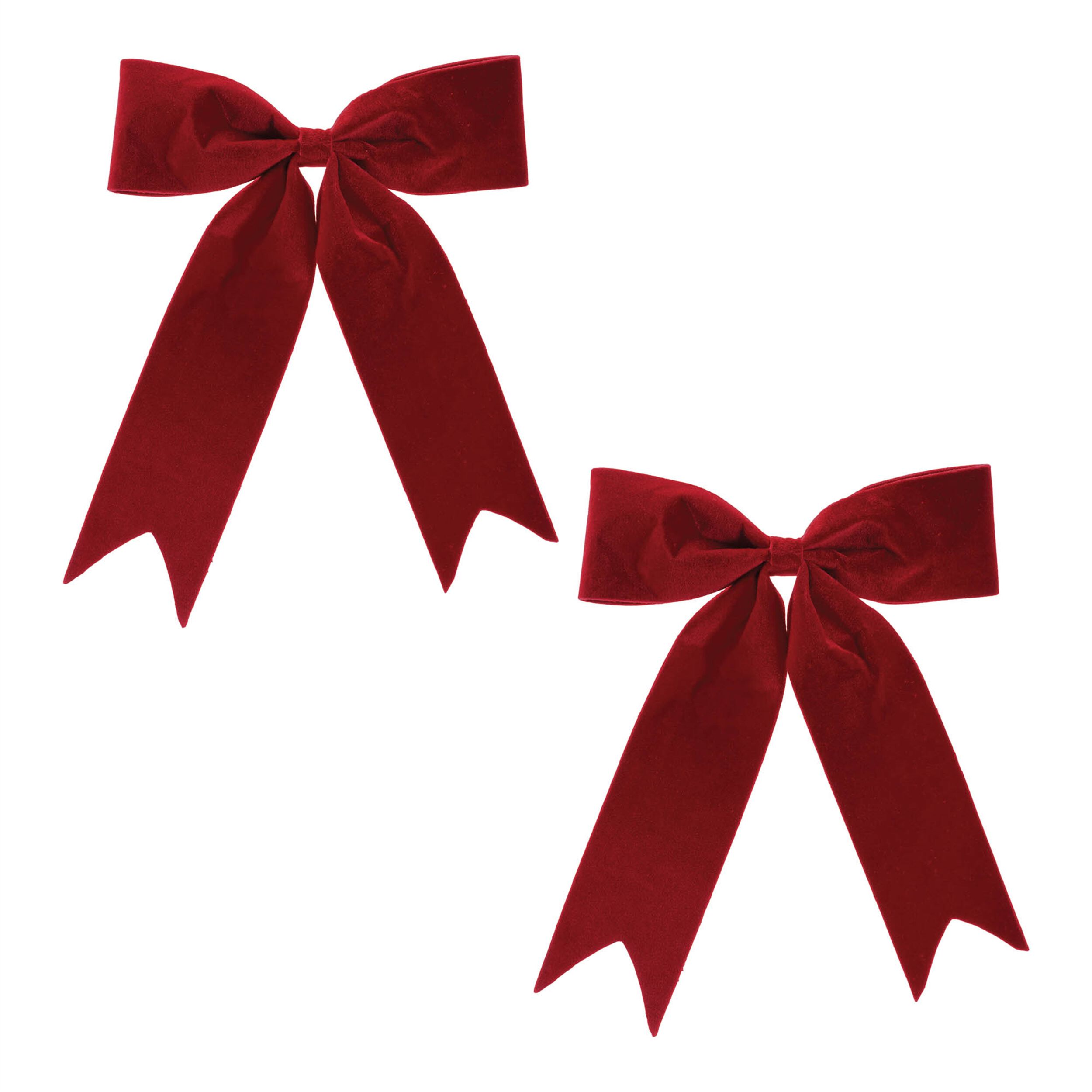 Red Holiday Bow (Set of 2), RED, alternate image number 3