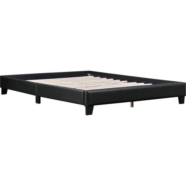 Acton Platform Bed, King, White, BLACK, hi-res image number 0