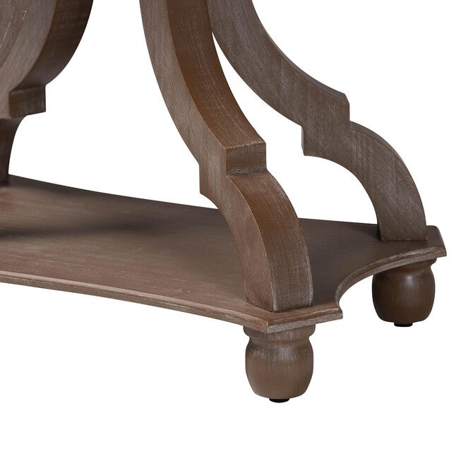 Yannick French Country Antique Brown Wood End Table, ANTIQUE BROWN, alternate image number 5