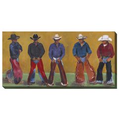 COWBOYS OUTDOOR ART 48X24