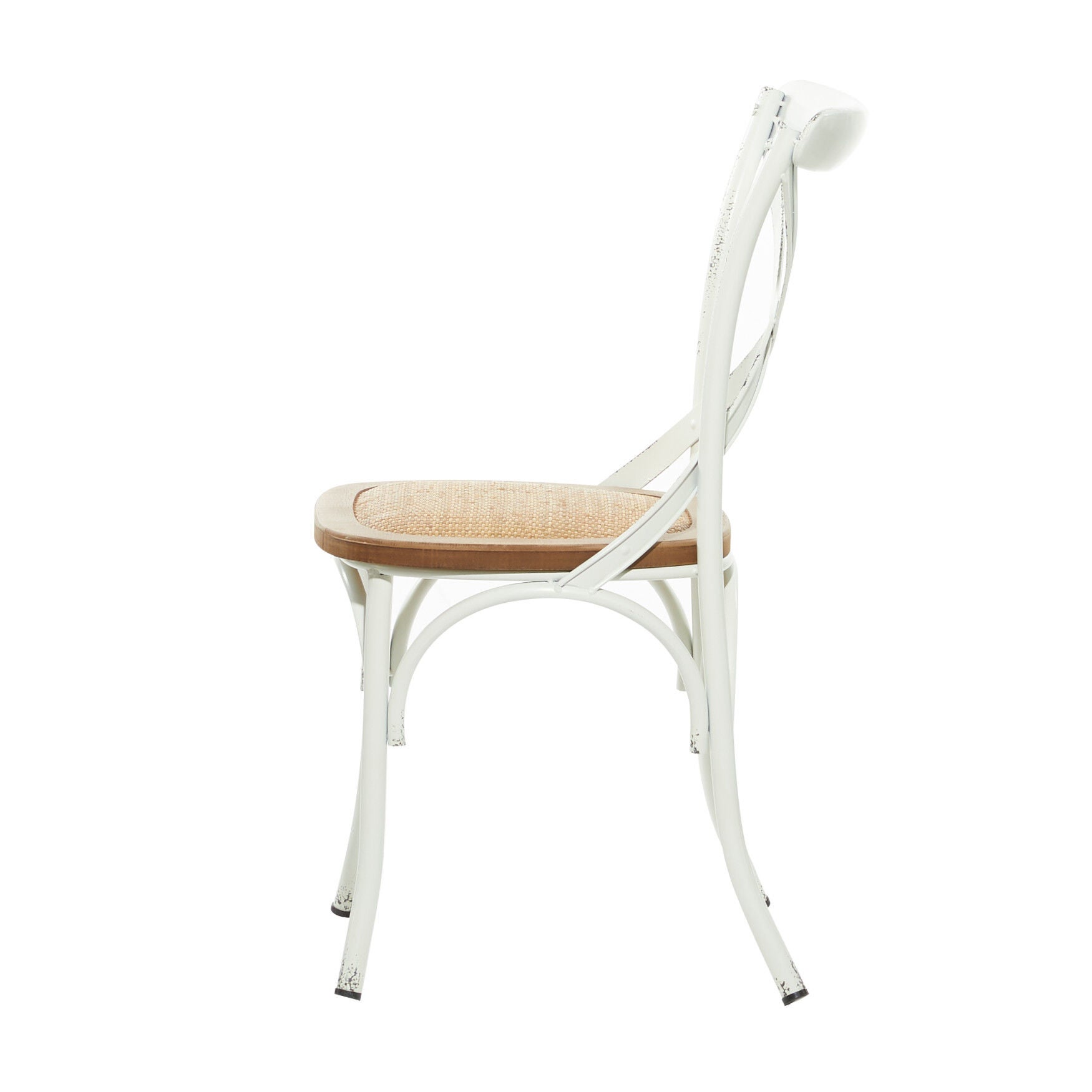 White Iron Farmhouse Dining Chair, , alternate image number 2