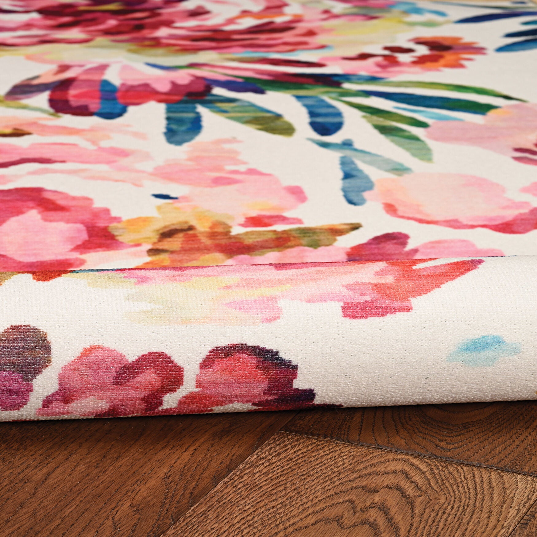 Washable Julian Raspberry/Ivory Rug, , alternate image number 4