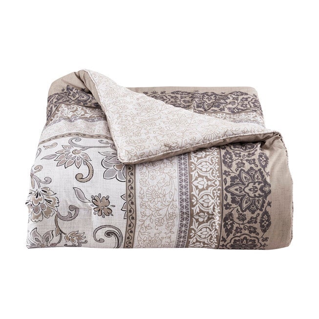 Chelsea Grey 4 Piece Comforter Set, GRAY, alternate image number 4