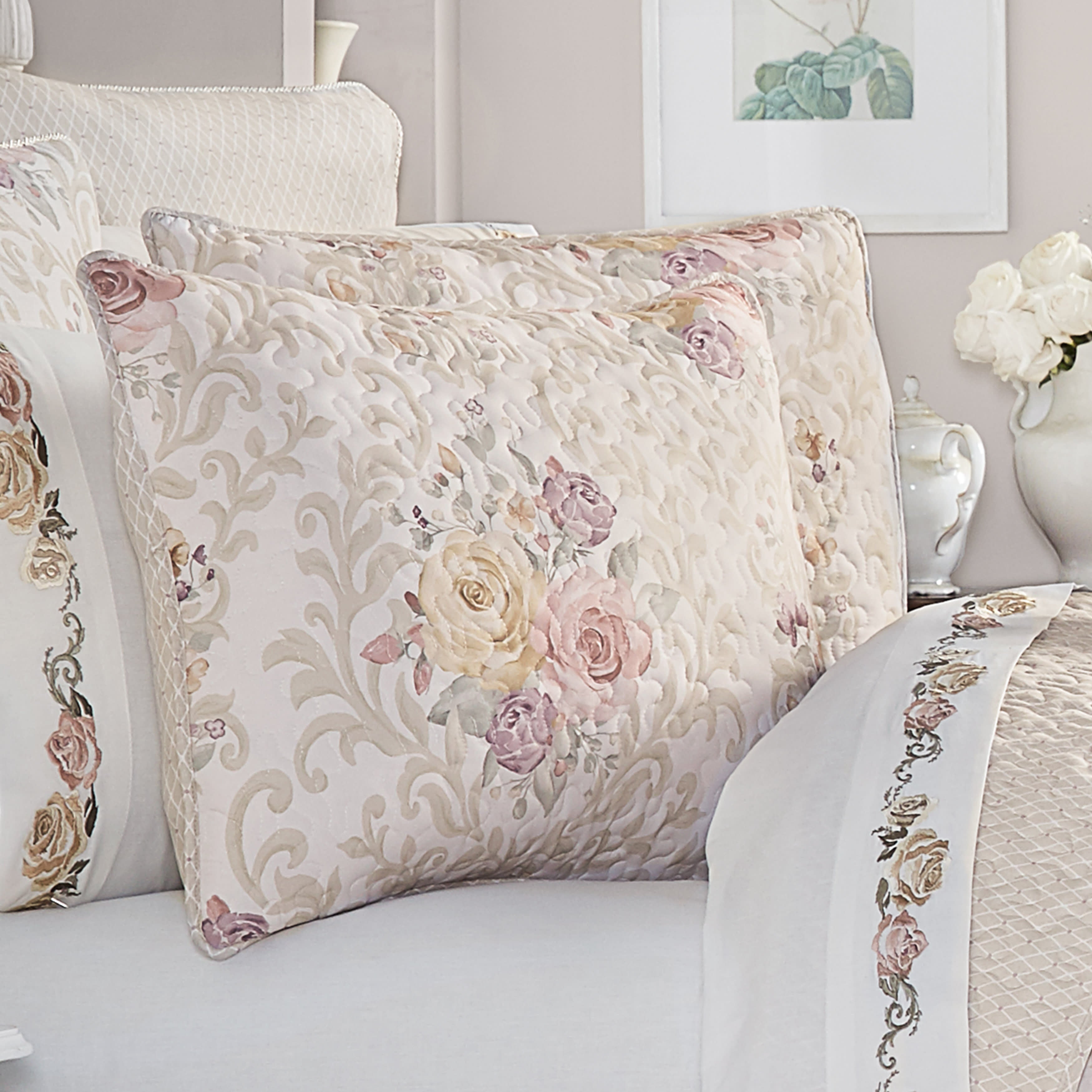 Chardonnay 3 Piece Quilt Set, IVORY, alternate image number null