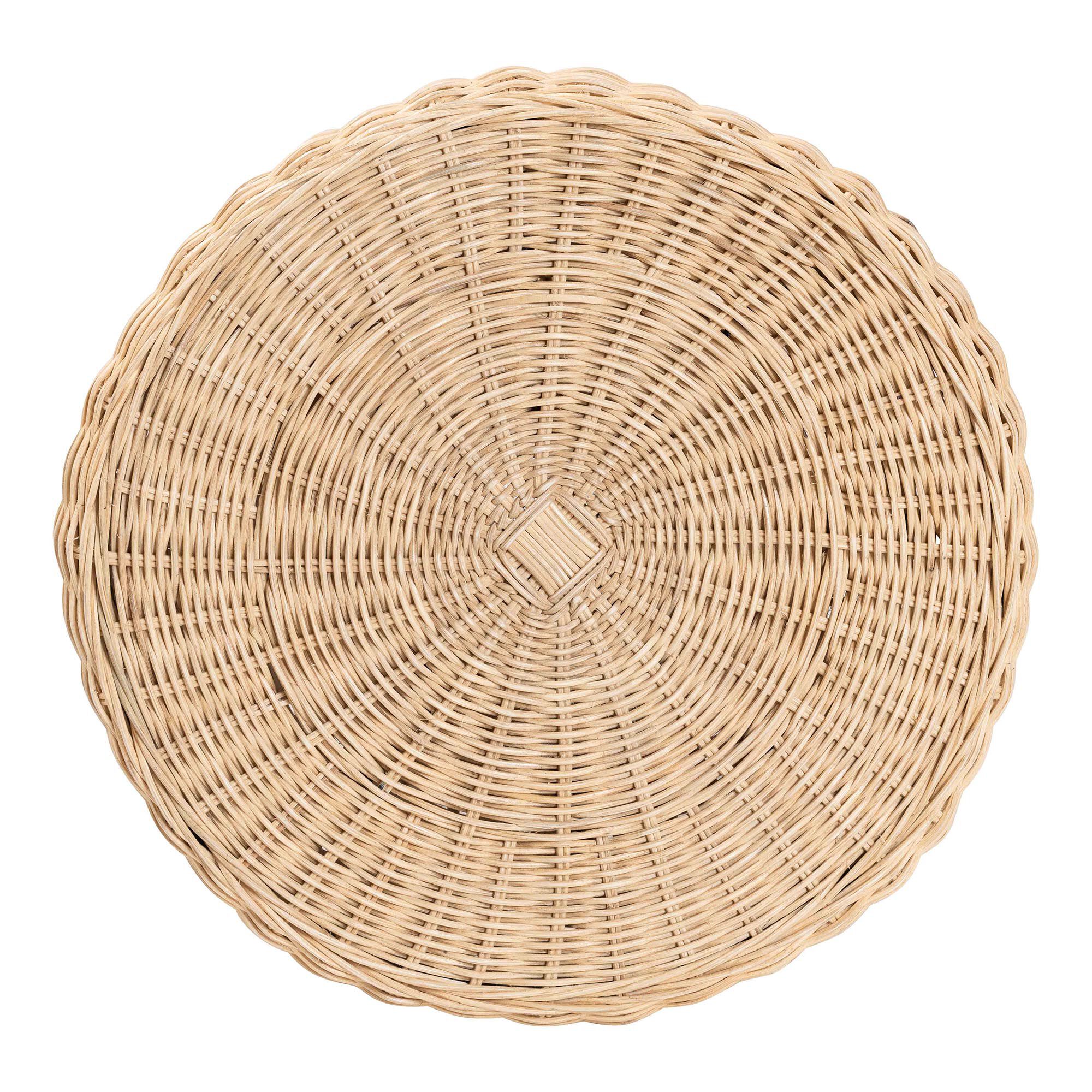 Natala Rattan End Table, HONEY, alternate image number 4