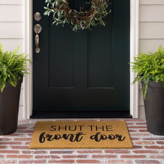 Shut The Front Door Door Mat, , alternate image number 4