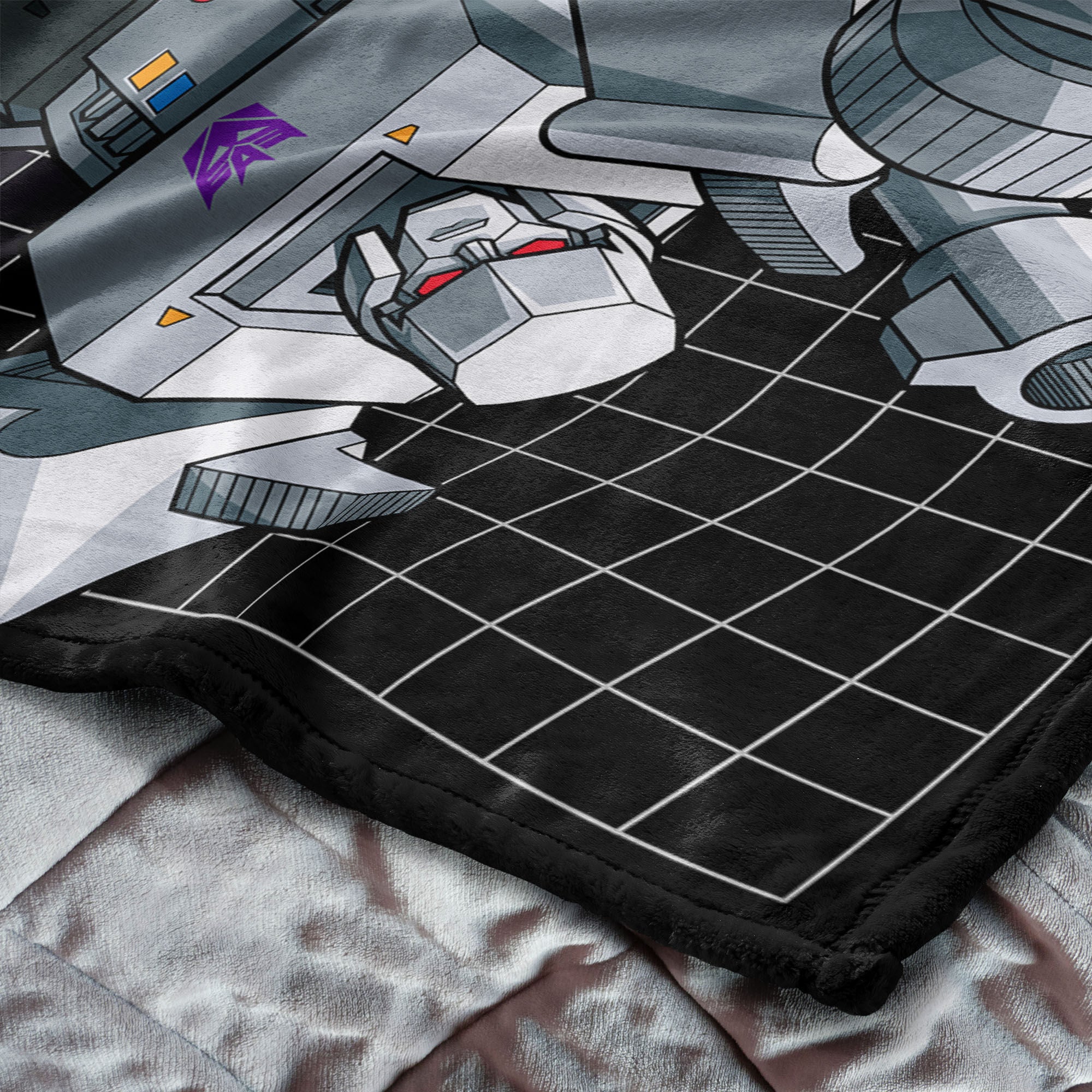 Hasbro Transformers G1 Grid Megatron Silk Touch Throw Blanket 40X50 Inches, GRAY, alternate image number 4